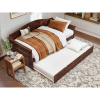 Afi Acadia Twin Wood Daybed With Twin Size Trundle In Walnut