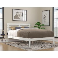 Oxford Queen Bed With Usb Turbo Charger In White