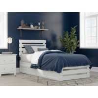 Oxford Twin Extra Long Bed With Footboard And Usb Turbo Charger With 2 Extra Long Drawers In White