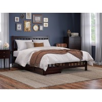 Tahoe Queen Bed With Footboard And 2 Drawers In Espresso