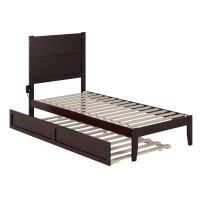 Noho Twin Extra Long Bed With Twin Extra Long Trundle In Espresso