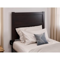 Noho Twin Extra Long Bed With Footboard In Espresso