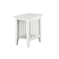 Afi Mission Solid Hardwood Side Table Set Of 2 White