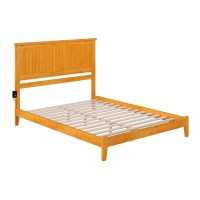 Afi Nantucket Queen Size Solid Wood Traditional Bed In Caramel Latte