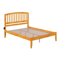 Afi Richmond Queen Size Solid Wood Platform Bed In Caramel Latte