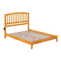 Afi Richmond Queen Size Solid Wood Traditional Bed In Caramel Latte