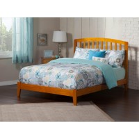 Afi Richmond Queen Size Solid Wood Traditional Bed In Caramel Latte