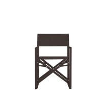 Metal Director Chair With X Shaped Braces, Set Of 2, Black