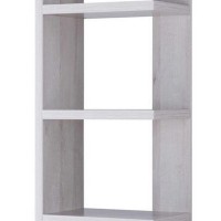 71 Inch Wooden Open Back Display Cabinet With 5 Shelves, White