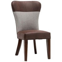 Bolton Dining Chair [Maroon/Gray], Set Of 2