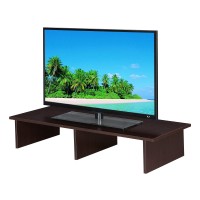 Convenience Concepts Designs2Go Tv/Monitor Riser For Tvs Up To 46 Inches, Espresso