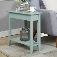 American Heritage Wedge End Table With Shelf
