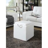 Designs4Comfort Park Avenue Single Ottoman With Stool And Reversible Tray