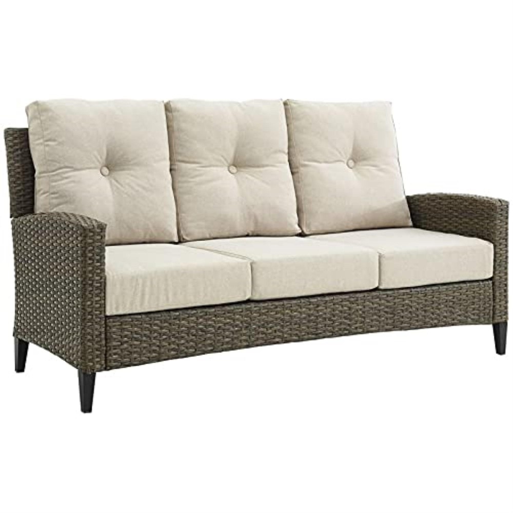 Rockport Outdoor Wicker High Back Sofa