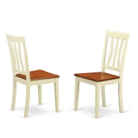 Anti5-Whi-W 5 Pc Small Kitchen Table And Chairs Set-Kitchen Table Plus 4 Kitchen Dining Chairs