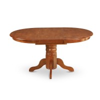 Avpo5-Sbr-W 5 Pc Avon With Leaf And 4 Wood Chairs In Saddle Brown
