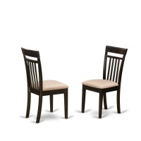 Boca3-Cap-C 3 Pc Kitchen Nook Dining Set-Round Table And 2 Dining Chairs