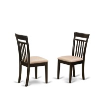 Boca5-Cap-C 5 Pc Small Kitchen Table And Chairs Set-Round Kitchen Table And 4 Dining Chairs