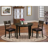 Boly3-Cap-Lc 3 Pc Kitchen Table Set-Small Table And 2 Kitchen Chairs