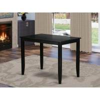 But-Blk-T Buckland Counter Height Rectangular Table 30X48 In Black Finish