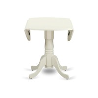 Dllg5-Lwh-W 5 Pc Small Kitchen Table Set With A Table And 4 Dining Chairs In Linen White