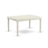 Doip5-Lwh-W 5 Pc Kitchen Tables And Chair Set With One Dover Dining Table And 4 Kitchen Chairs In A Linen White Finish