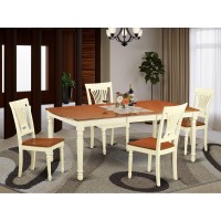 Dopl5-Whi-W 5 Pc Table And Chairs Set For 4-Dinette Table And 4 Dining Chairs