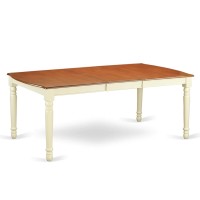 Dot-Whi-T Dover Dining Room Table With 18 Butterfly Leaf -Buttermilk And Cherry Finish.