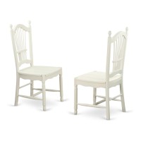 Dove7-Lwh-W Dining Room Sets For 6 -Kitchen Dinette Table And 6 Kitchen Chairs