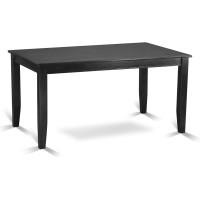 Duni5-Blk-Lc 5 Pctable And Chair Set For 4-Table And 4 Chairs
