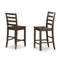 Set Of 2 Chairs Fas-Cap-W Fairwinds Stool Wood Seat With Lader Back