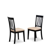 Hlan5-Bch-C 5 Pc Set With A Dining Table And 4 Dinette Chairs In Black