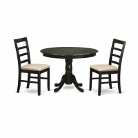 Hlpf3-Cap-C 3 Pc Small Kitchen Table Set-Dining Table And 2 Dinette Chairs.