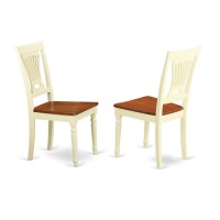 Hlpl5-Bmk-W 5 Pc Set With A Round Small Table And 4 Leather Kitchen Chairs In Buttermilk And Cherry .