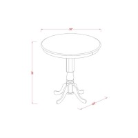 Jaqu5-Whi-W 5 Pc Counter Height Dining Room Set-Pub Table And 4 Counter Height Chairs