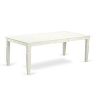 Lgbo9-Lwh-W 9 Pctable And Chair Set With A Dining Table And 8 Dining Chairs In Linen White