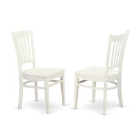 Lggr7-Lwh-W 7 Pctable And Chair Set With A Dining Table And 6 Dining Chairs In Linen White