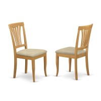 Noav3-Oak-C 3 Pcsmall Kitchen Table Set - Kitchen Table And 2 Dining Chairs