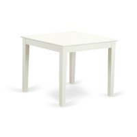 Oxno3-Lwh-W 3-Piece Dinette Table Set - Table And 2 Wood Seat Dining Chairs In Linen White Finish