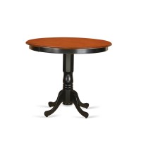 Trch3-Blk-C 3 Pc Counter Height Pub Set - High Top Table And 2 Counter Height Stool.