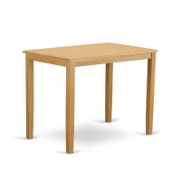Yaqu3-Oak-W 3 Pc Counter Height Table And Chair Set - Small Kitchen Table And 2 Bar Stools With Backs