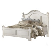 Heirloom Antique White King Poster Bed