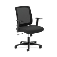 Hon Torch Mesh Task Chair - Mid-Back Office Chair, Black (Hvl511)
