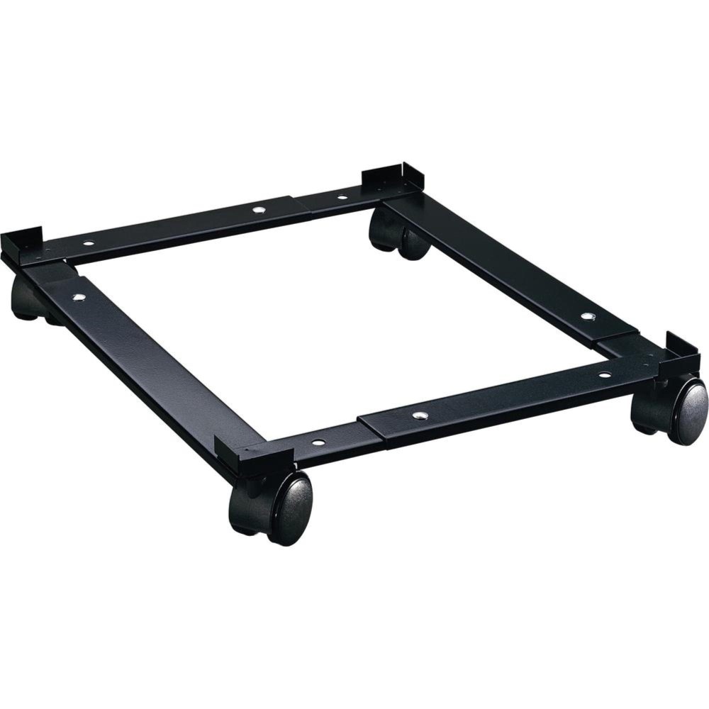 Lorell Commercial File Caddy - 400 Lb Capacity - 4 Casters - Steel - X 16.6 Width X 11.4 Depth X 4 Height - Black - 1 Each