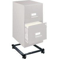 Lorell Commercial File Caddy - 400 Lb Capacity - 4 Casters - Steel - X 16.6 Width X 11.4 Depth X 4 Height - Black - 1 Each