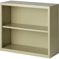 Lorell Fortress Series Bookcases - 34.5 X 13 X 30 - 2 X Shelf(Ves) - Putty - Powder Coated - Steel - Recycled