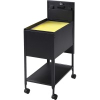 Lorell Standard Mobile File - 4 Casters - X 13.5 Width X 24.8 Depth X 28.3 Height - Black - 1 Each