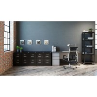 Lorell Vertical File - 2-Drawer - 15 X 26.5 X 28.4 - 2 X Drawer(S) For File - Letter - Vertical - Security Lock, Ball-Bearing Suspension, Heavy Duty - Black - Steel - Recycled