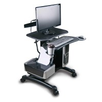 Sit/Stand Mobile Pc Workstation