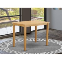 East West Furniture Rectangle Counter Height Dining Table, 30X48 Inch, Yat-Oak-H